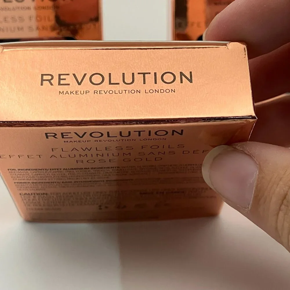 Makeup Revolution Flawless Foils Eyeshadow Palette Rose Gold Pack Of 3 Pcs